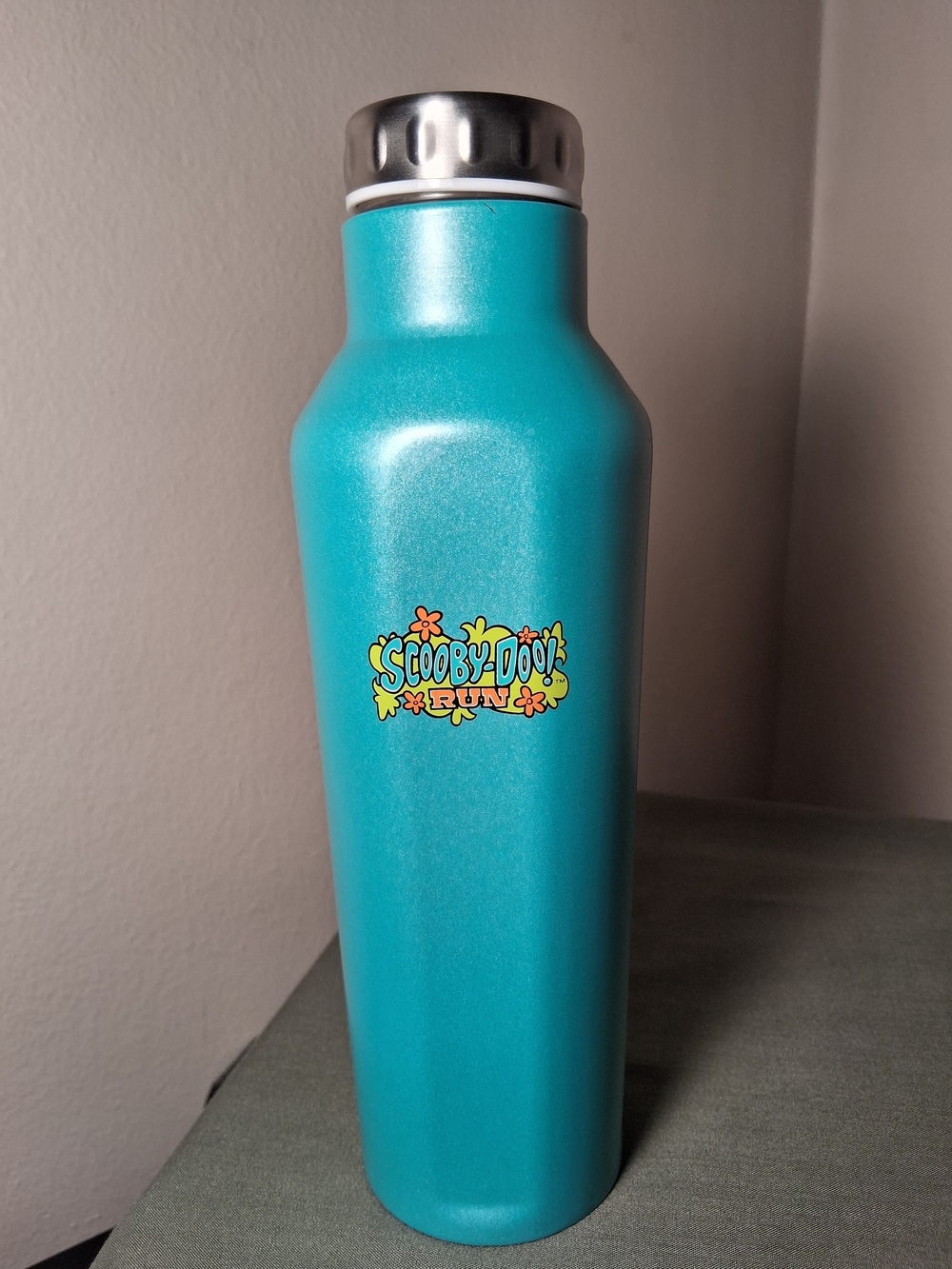 Scooby-Doo Teal Stainless Water Bottle 9.5"